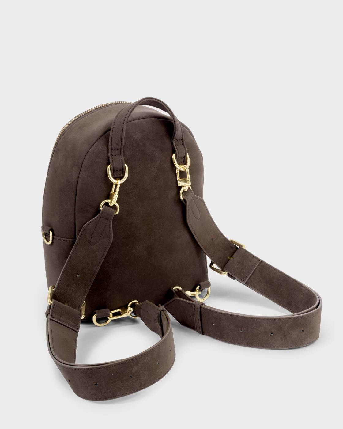 Katie Loxton Mika Small Backpack Bitter Chocolate Suedette