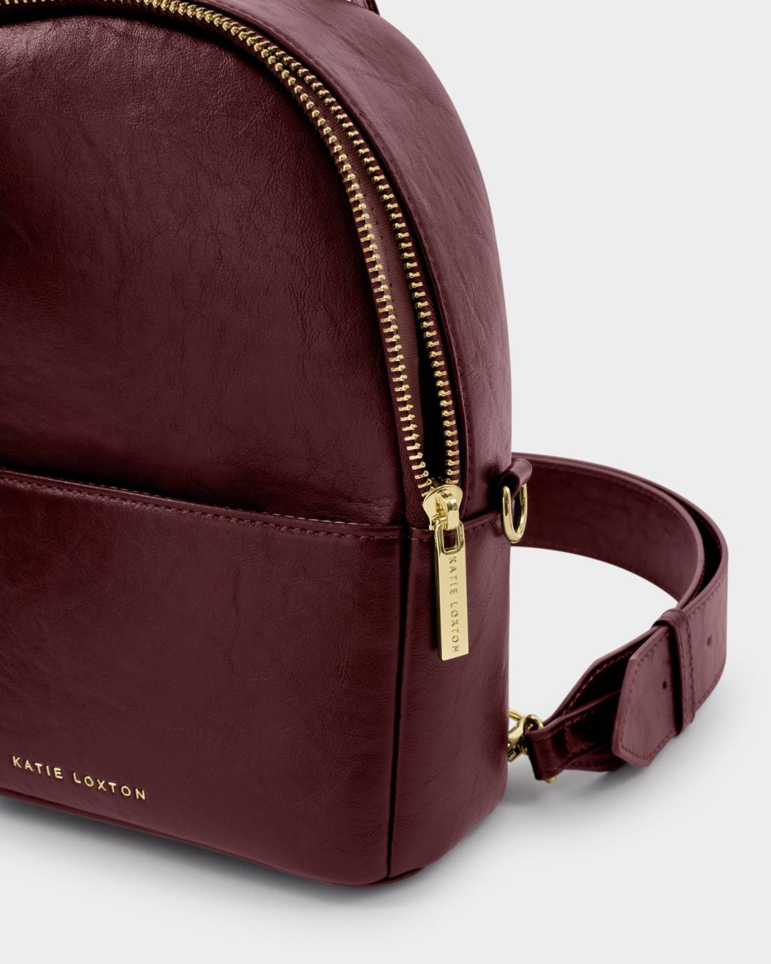 Katie Loxton Mika Small Backpack Cherry Distressed