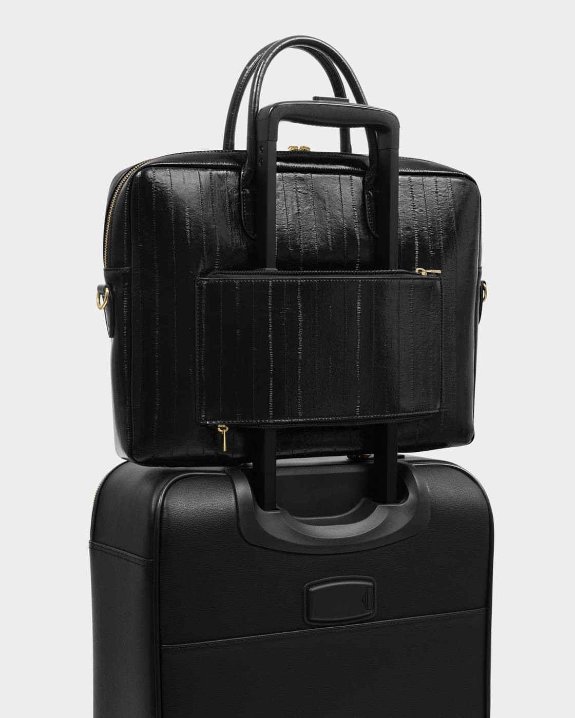 Katie Loxton City Laptop Bag Black Eel