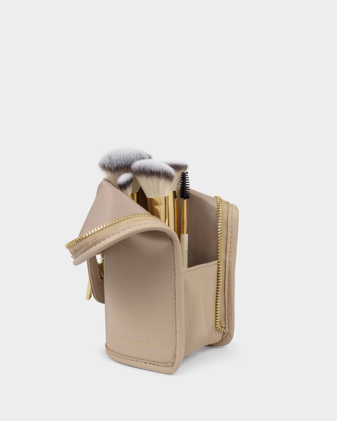 Katie Loxton Make Up Brush Set Off White & Light Taupe