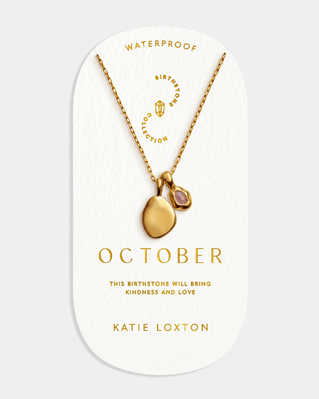 Katie Loxton Birthstone Necklace October Tourmaline