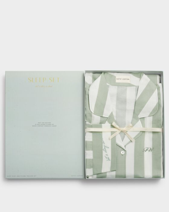 Katie Loxton Pyjama Gift Set Green Mist