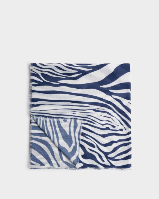 Katie Loxton Printed Scarf Zebra Off White