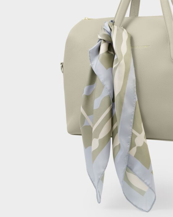 Katie Loxton Satin Multiway Scarf Sage