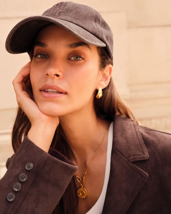 Katie Loxton Embroidered Logo Cap Chocolate