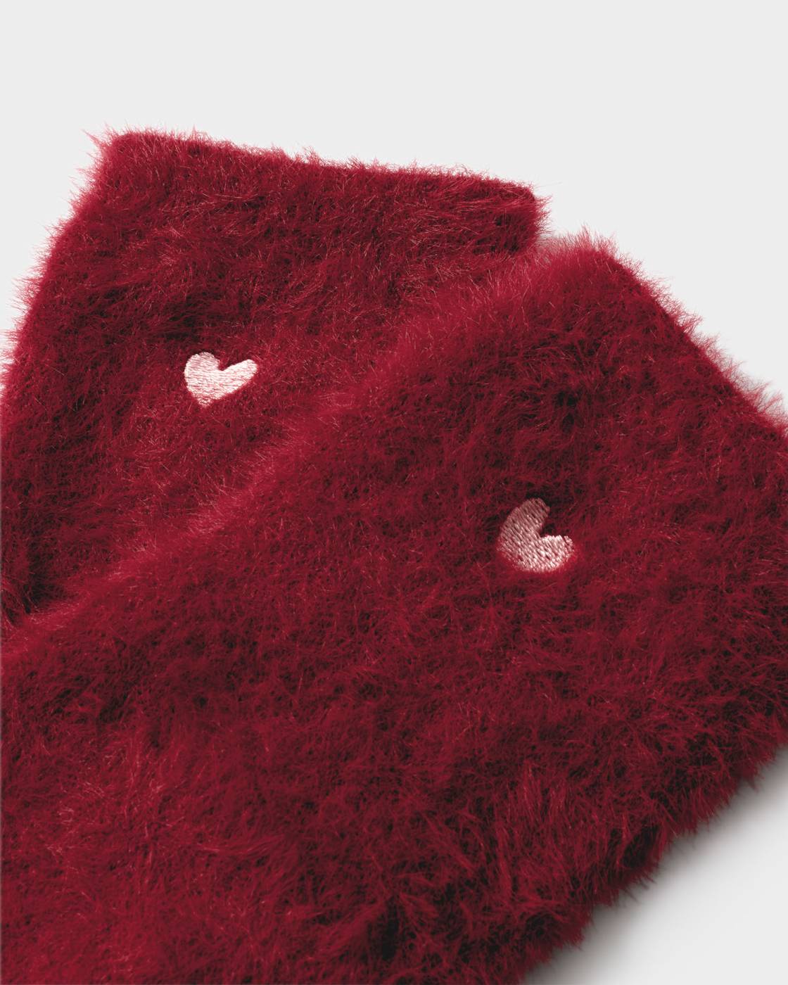Katie Loxton Gift Boxed Duo Socks Cherry Fluffy/Pink Sparkle One Size
