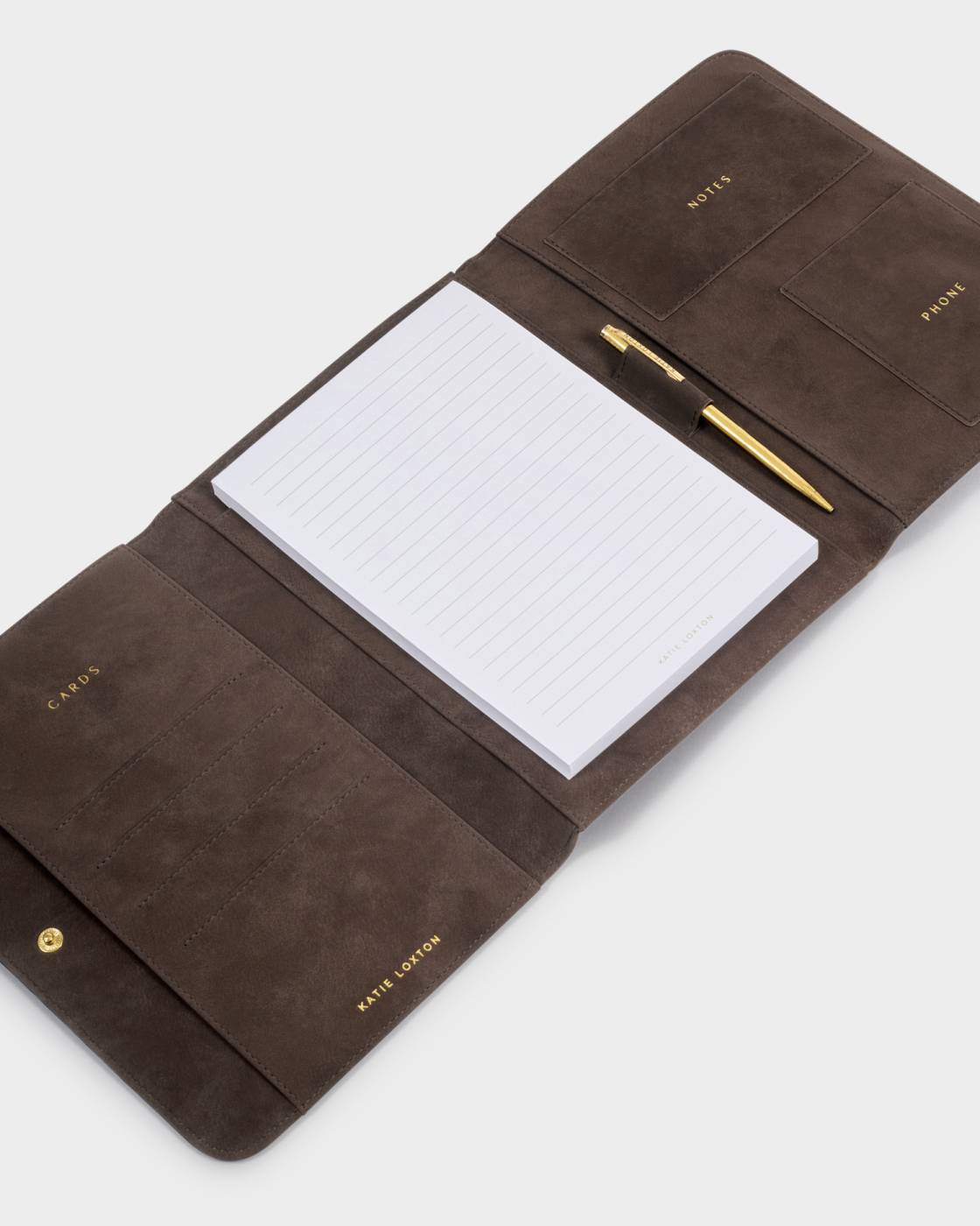 Katie Loxton Planner Chocolate Suedette