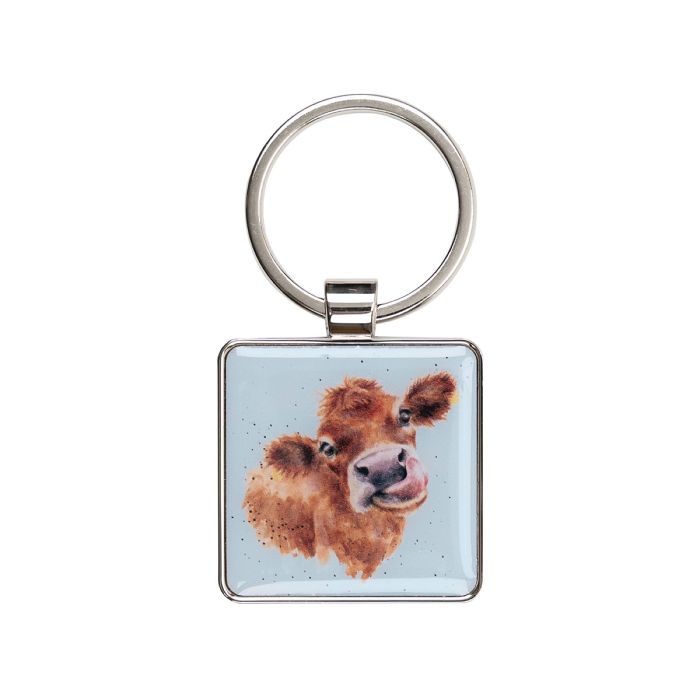 Wrendale Designs 'Mooo' Cow Keyring