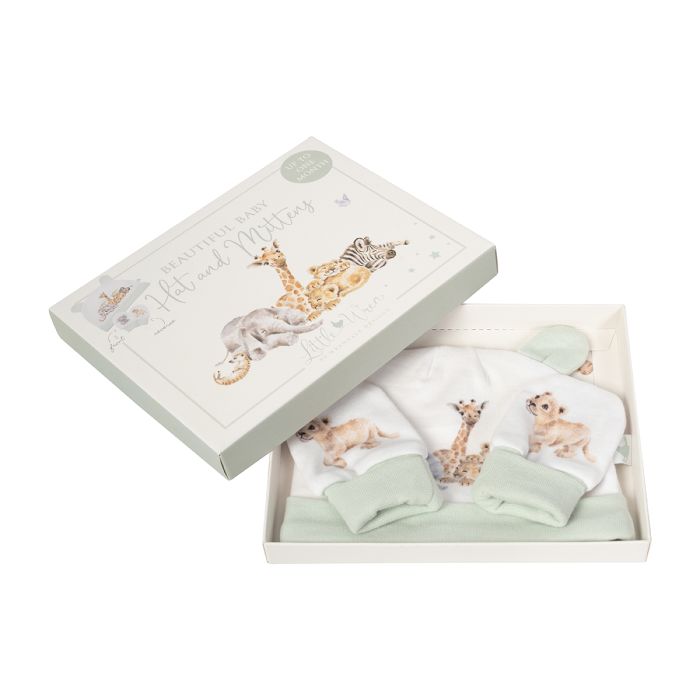 Wrendale Designs Little Savannah Hat and Mitten Set