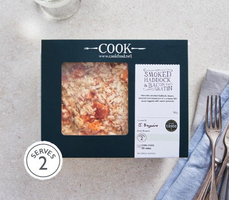 Cook Frozen Smoked Haddock Bacon Gratin