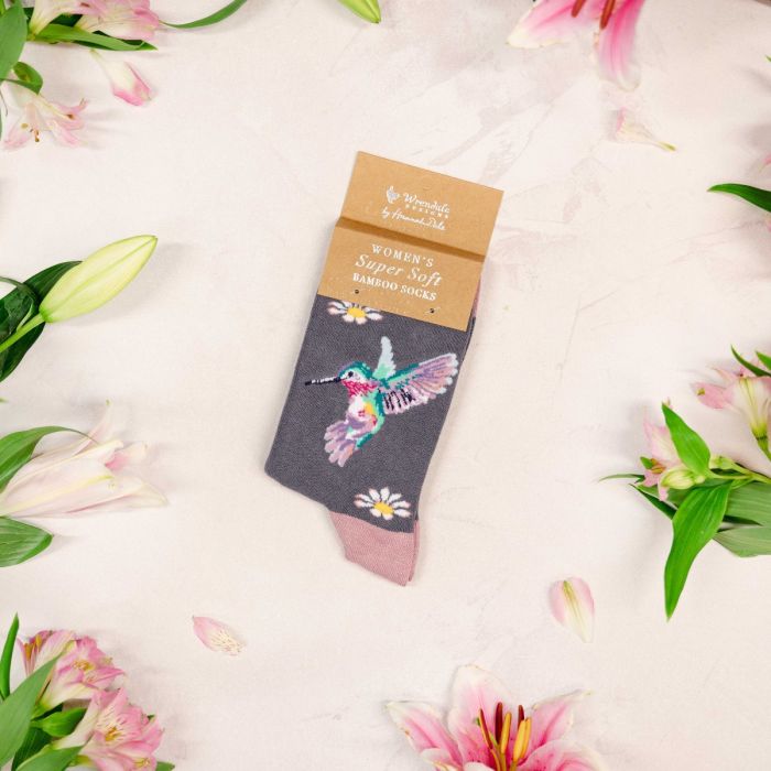 Wrendale Designs 'Wisteria Wishes' Hummingbird Socks
